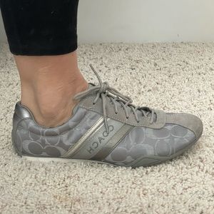 Coach silver JAYME tennis shoes